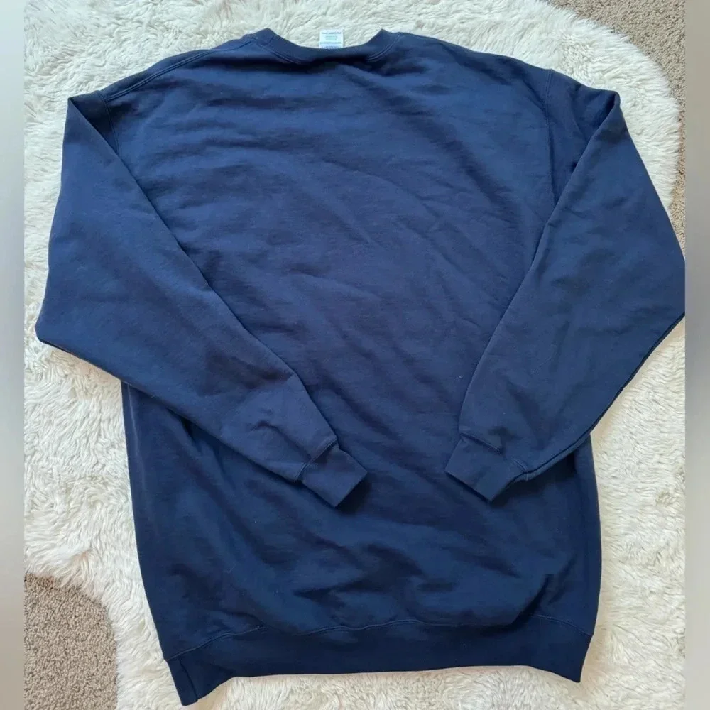 Port & Company Men’s blue long sleeve crew neck sweatshirt size 2XL